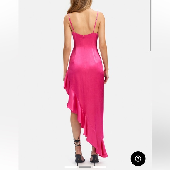 Pretty Garbage Pop Pink Midi Dress Size Small - Picture 2 of 3